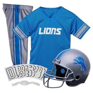 Franklin Sports Detroit Lions Kids NFL Uniform Set Size M